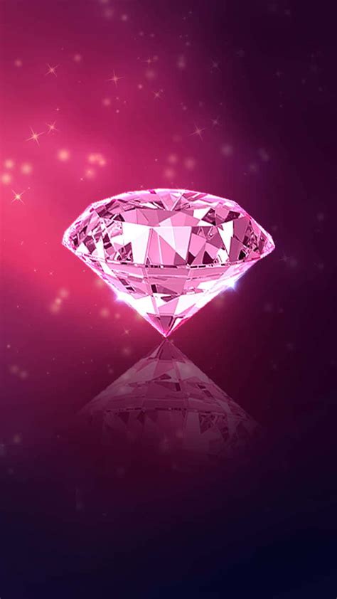 Pink Diamonds Background