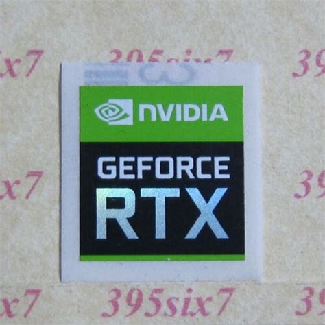 Nvidia Geforce Rtx Gtx Sticker Genuine Original New Ebay