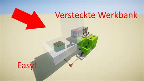 Minecraft Versteckte Werkbank Bauen Redstone Tutorial Nevalp Youtube