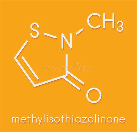 Methylisothiazolinone Mit Mi Preservative Molecule Chemical Structure