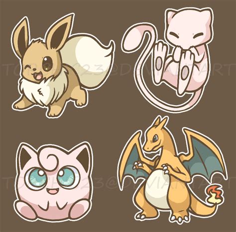 Pokemon Sticker Sheet By Spiffychicken On Deviantart