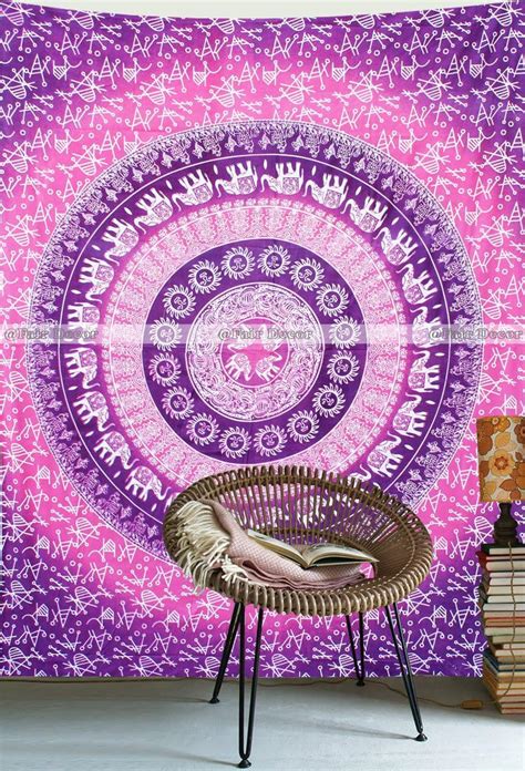 Amazon Fairdecor Hippie Elephant Mandala Tapestry Wall Hanging