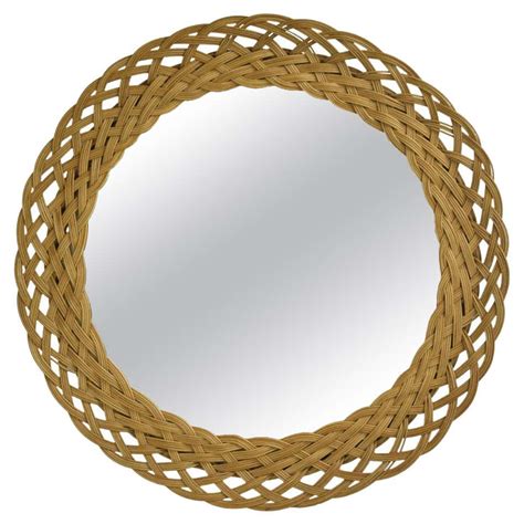 Bamboo Rattan Starburst Sunburst Mirror 1960s For Sale At 1stdibs