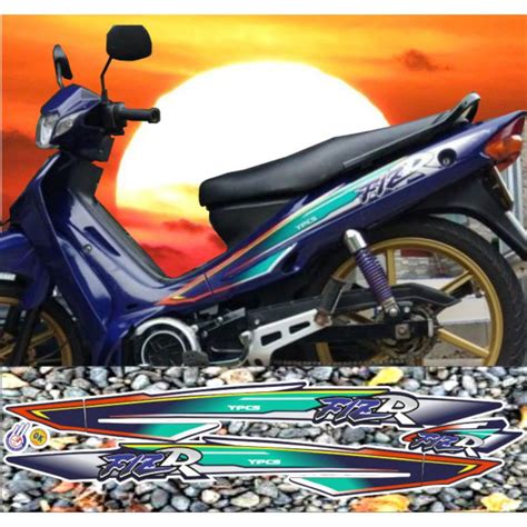 Jual Stiker Striping Fiz R Ungu Yamaha Fiz R Shopee Indonesia