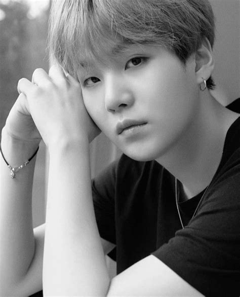 Pin By Ann Antonova On Bts Suga Bts Black And White Bts Suga