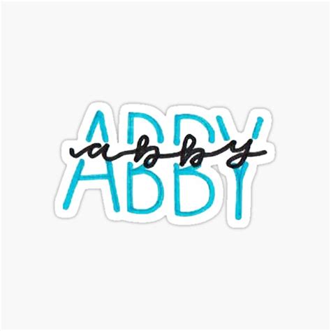 Abby Sticker Sticker For Sale By Abbyresnic Redbubble