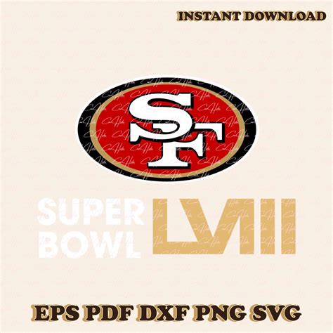 Nfl San Francisco 49ers Super Bowl Lviii Svg Inspire Uplift