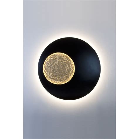 Holl Nder Luna Extra Gross Wall Light Led Brown Gold Black K