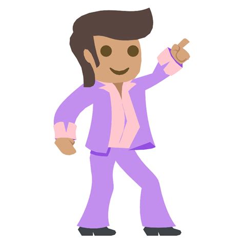 Man Dancing Medium Skin Tone Vector SVG Icon - SVG Repo