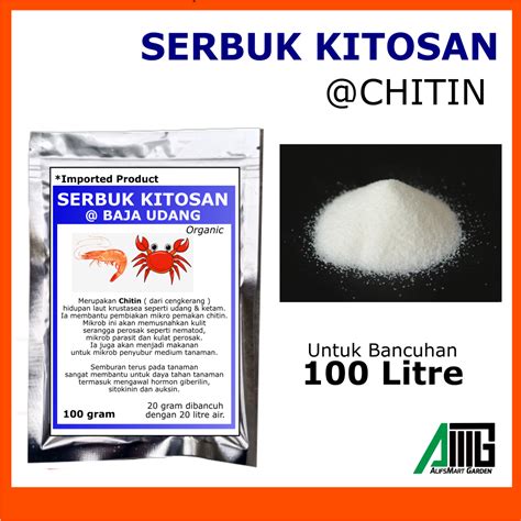 Kitosan Serbuk Baja Udang Chitin Kitin Chitosan Plus Lazada