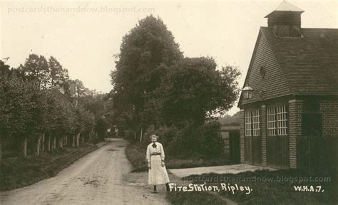 Postcards Then and Now: Ripley, Surrey, 1913 & The Strange Obliteration ...