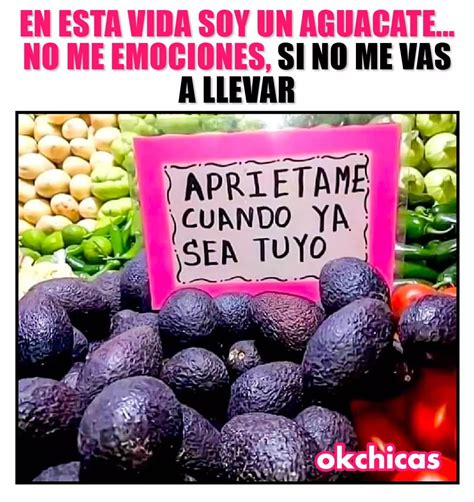 En Esta Vida Soy Un Aguacate No Me Emociones Si No Me Vas A Llevar