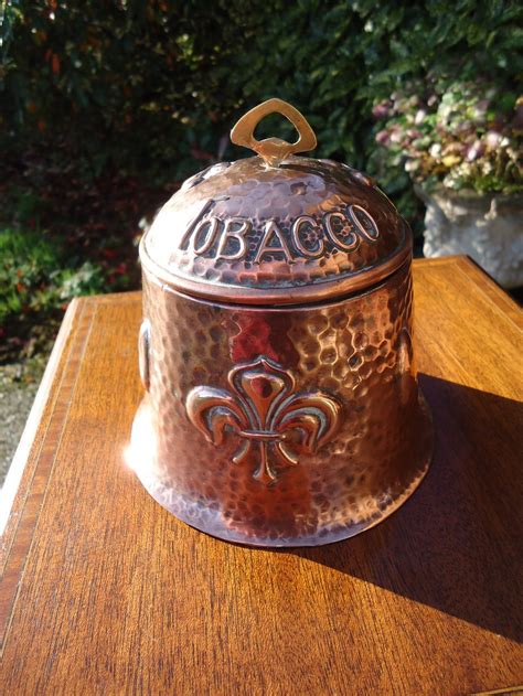 Antiques Atlas Arts Crafts Copper Tabacco Jar