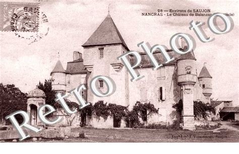 Agrandissement Carte Postale Ancienne Environs De Saujon Le Chateau De