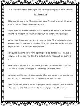 Pass Compos Identifier Les Verbes Conjugu S By Fab French Tpt