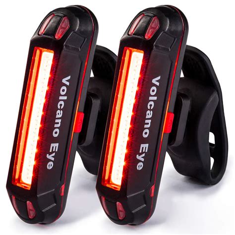 Buy Volcano Eye Bike Rear Tail Light 2 Packs USB Rechargeable LED