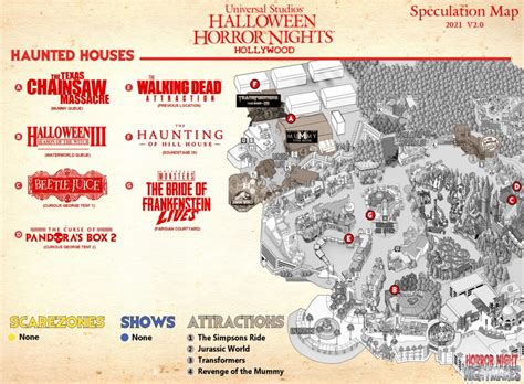 Speculation Map Released For Halloween Horror Nights At Universal