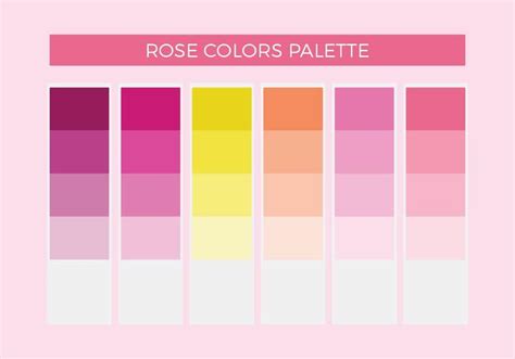 Rose Colors Vector Palette - Download Free Vector Art, Stock Graphics ...