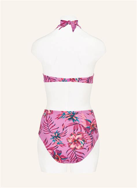 Lidea High Waist Bikini Hose TROPIC RADIANCE in pink fuchsia grün