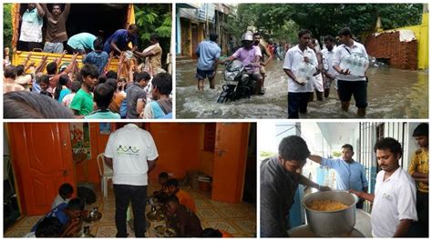 Chennai Flood Relief Distribution Works