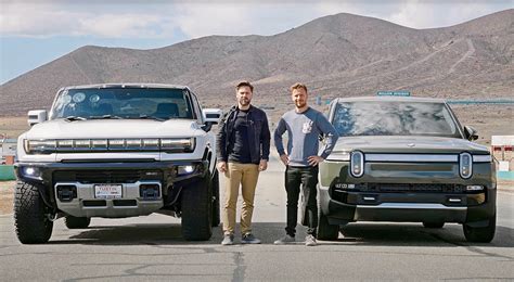 GMC Hummer EV Takes On The Rivian R1T In An All Electric Truck Drag