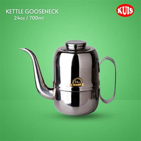 Jual Gooseneck Olive Kettle 24 Oz 670 Ml Teko Leher Angsa Manual Brew