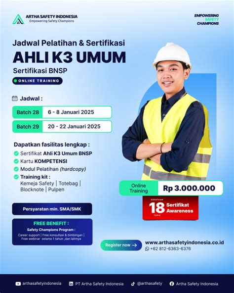 Pelatihan K Kemnaker Artha Safety Indonesia