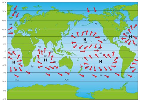 Solved This plot shows some prevailing surface winds over | Chegg.com