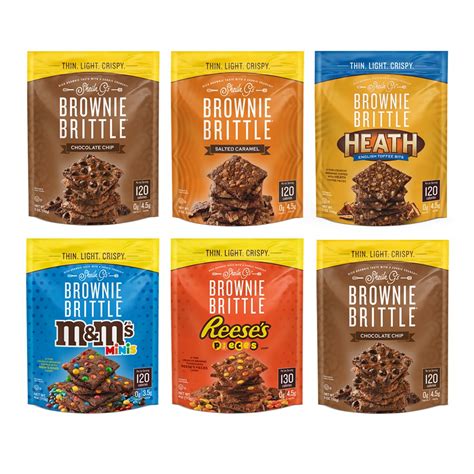 6 Pack VARIETY Brownie Brittle 4-5oz - Brownie Brittle, LLC