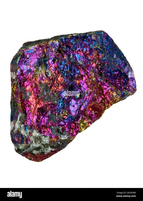 Chalcopyrite Copper Iron Sulfide Mineral Stone With Multicoloured