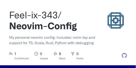 GitHub Feel Ix 343 Neovim Config My Personal Neovim Config Includes