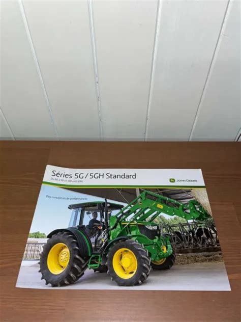 BROCHURE PROSPEKT PROSPECTUS TRACTEUR JOHN DEERE SERIE 5G 5GH Tractor