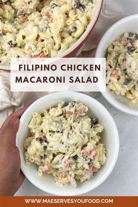 Filipino Chicken Macaroni Salad Chicken Macaroni Salad Filipino Chicken Salad Recipes Pasta