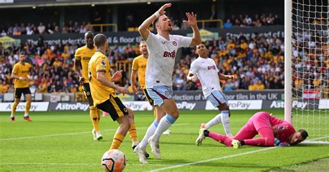 Wolves Aston Villa Live Highlights And Ratings After Molinuex Draw