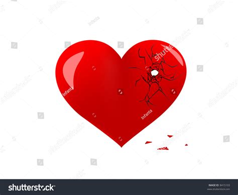 Vector Illustration Broken Heart Stock Vector Royalty Free 8415103 Shutterstock