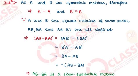 Class12 CBSE Maths Important Questions Chapter Matrices