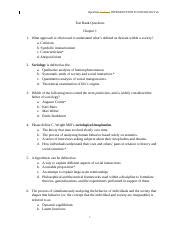 Soc Chapter Docx Openstax College Introduction To Sociology E Test