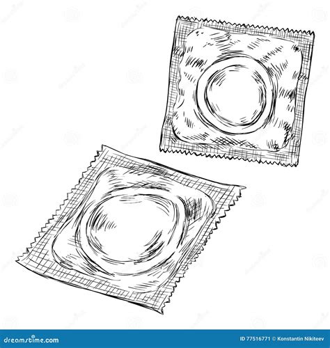 传染媒介在包裹的剪影避孕套 向量例证 插画 包括有 凹道 避孕 控制 关心 图标 乳汁 空白的 77516771