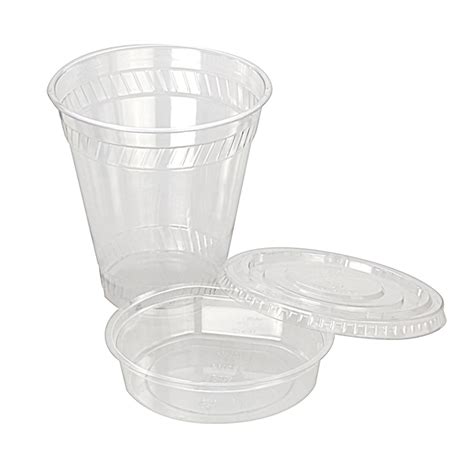 Kal Clear 12 14 Oz Combo Pack PET Cups Flat Lids And Inserts