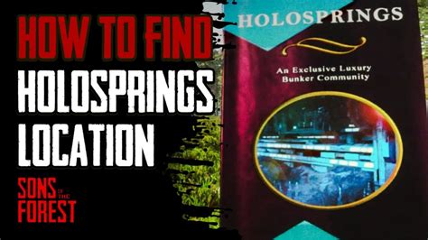 Holosprings Location Sons Of The Forest YouTube