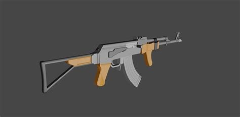 Ak 47 Ak Rifle 3d Model Cgtrader