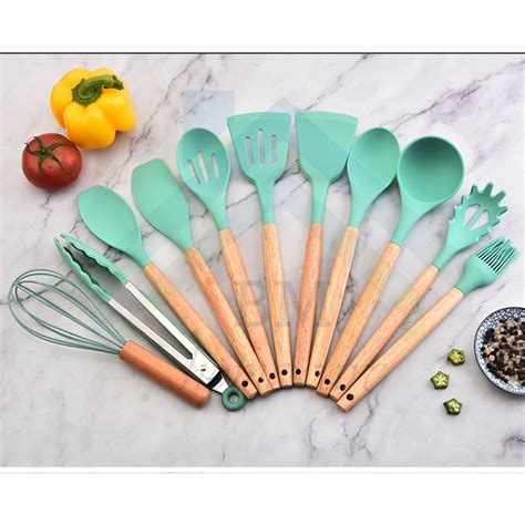 Jual Silikon Spatula Set 12Pcs Peralatan Masak Alat Cooking 12 In 1