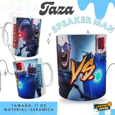 Taza Skibidi Toilet Man Tv Speaker Cuotas sin interés