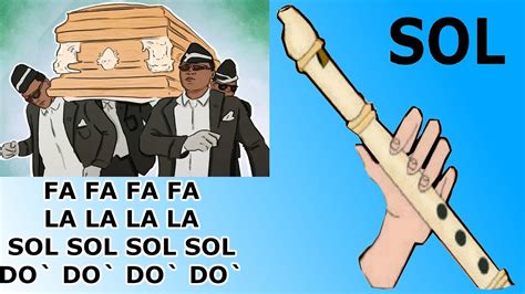 Meme Ataud Flauta Dulce Fácil Tutorial Con Animación Coffin Dance