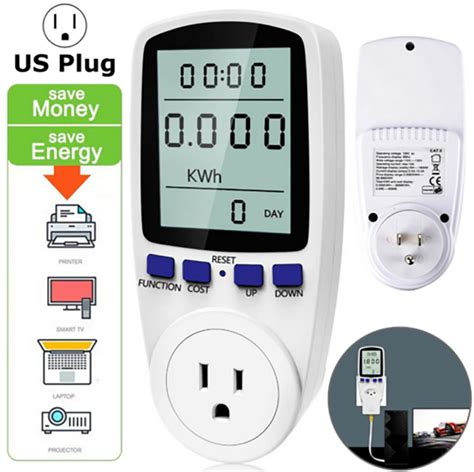 Medidor De Consumo De Corriente Calcula El Consumo Por Watt Ahorre