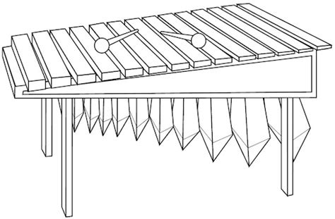 Dibujo De La Marimba Para Colorear Imagui