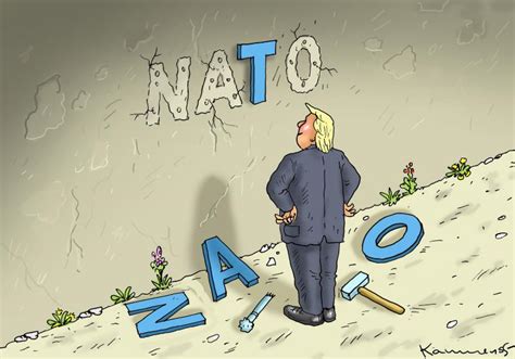 70 Jahrestag Der Nato Cartoon Movement