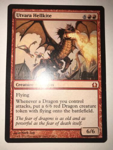 Utvara Hellkite Return To Ravnica Lpnm Red Mythic Rare Mtg Ebay