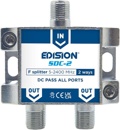 Edision Sdc Partitore Antenna Tv Uscite Splitter Satellitare E Tv