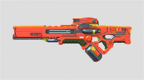 Futuristic Railgun - 3D model by NudelXIII [0057a28] - Sketchfab